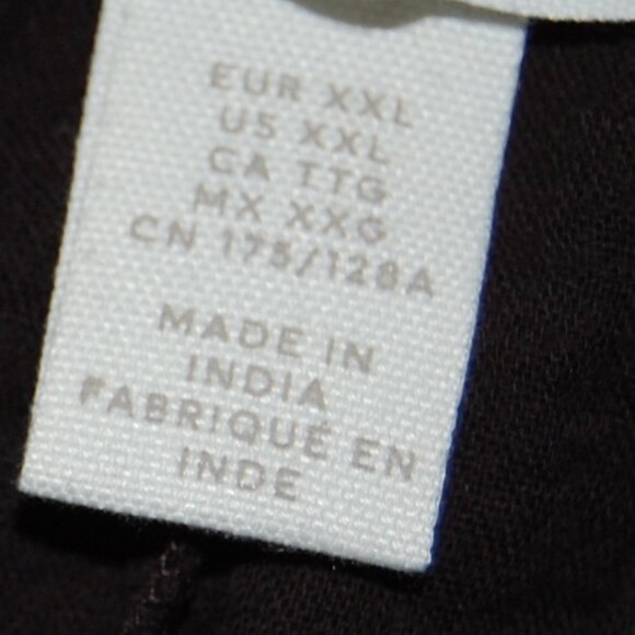 H&M Black Strap Shoulder Gauze Top Women 2XL (Bust: 50") - Picture 3 of 4